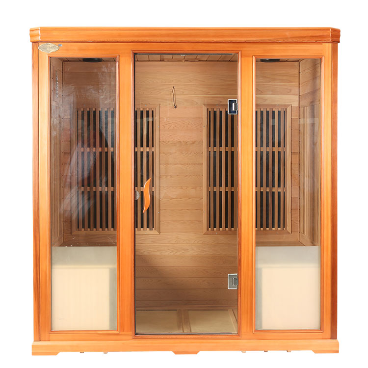 Prinsip Empat Orang Red Cedar Carbon Fiber Heater Sauna Inframerah