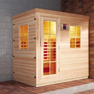 Ruang Sauna Kayu 2 Orang untuk Sauna Inframerah Ruang Sauna Kayu 2 Orang untuk Sauna Inframerah