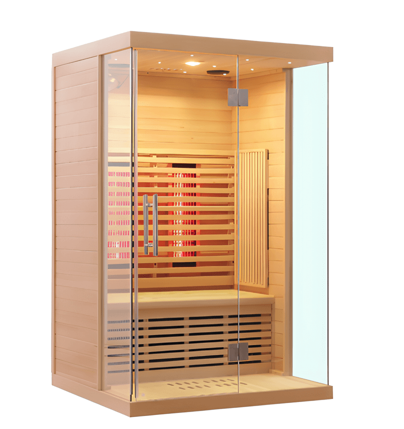 Sauna Inframerah Spektrum Penuh Desain Baru - Ruang Sauna Penyembuhan Kesehatan Rumah untuk 2 Orang Sauna Inframerah Spektrum Penuh Desain Baru - Ruang Sauna Penyembuhan Kesehatan Rumah untuk 2 Orang