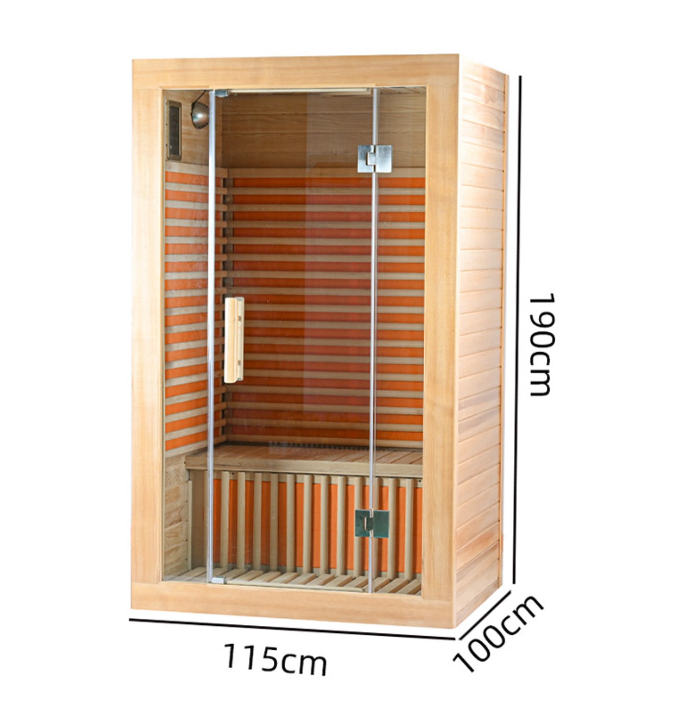 Sauna 1-2 Orang Hemlock Sauna Inframerah Jauh