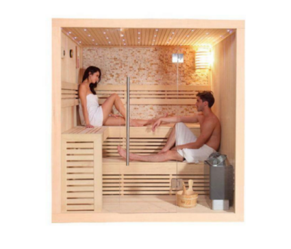 Sauna 3-4 Orang Hemlock Sauna Inframerah Jauh